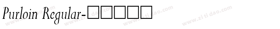 Purloin Regular字体转换